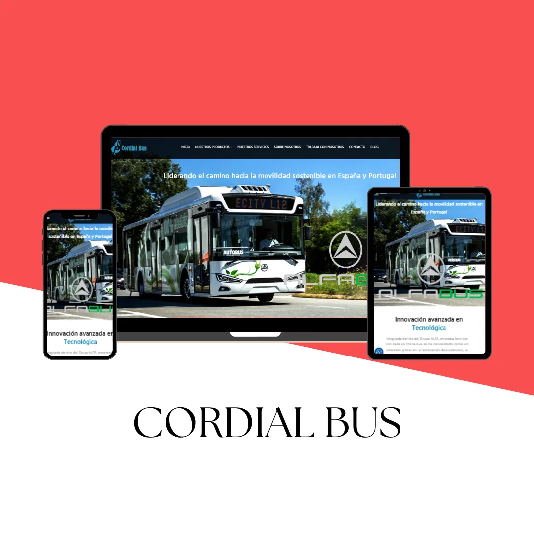 Cordialbus - Web Corporativa de Transporte Optimizada para Móvil